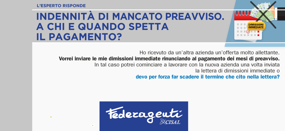 Federagenti - Indennità di mancato preavviso