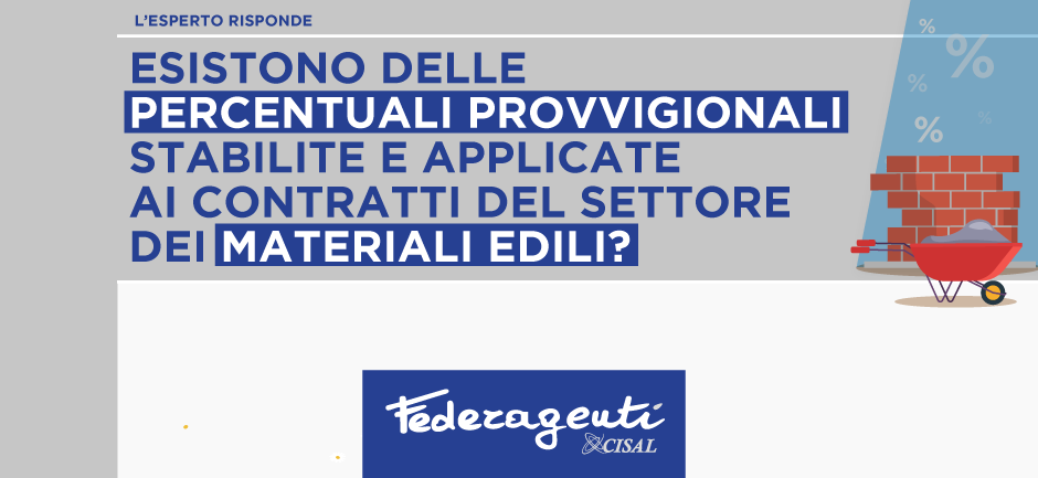 Federagenti - Percentuali provvigionali